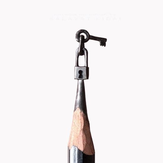 鉛筆尖雕塑，你想象不到的美(圖)