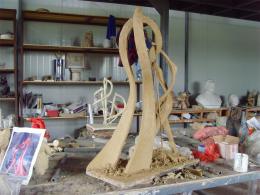 hj1713 不銹鋼雕塑—舞 小稿_青島國際服裝城不銹鋼雕塑、石雕、玻璃鋼雕塑_濱州宏景雕塑有限公司