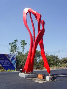 hj1729 不銹鋼雕塑—舞_青島國際服裝城不銹鋼雕塑、石雕、玻璃鋼雕塑_濱州宏景雕塑有限公司