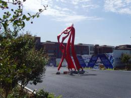 hj1732 不銹鋼雕塑—舞_青島國際服裝城不銹鋼雕塑、石雕、玻璃鋼雕塑_濱州宏景雕塑有限公司