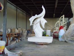 hj1748 不銹鋼雕塑—凌空之剪 小稿_青島國際服裝城不銹鋼雕塑、石雕、玻璃鋼雕塑_濱州宏景雕塑有限公司